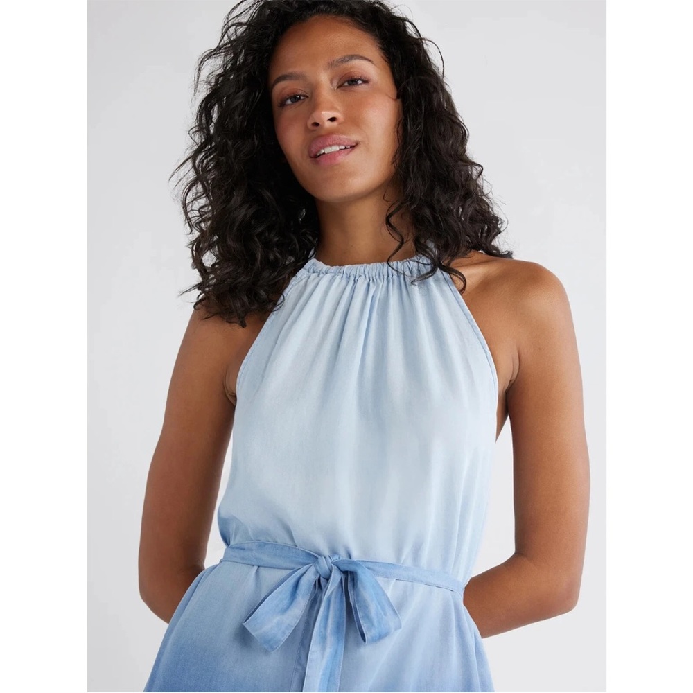 NWT- Time & Tru Tencil Ombre Halter Maxi. Size Large